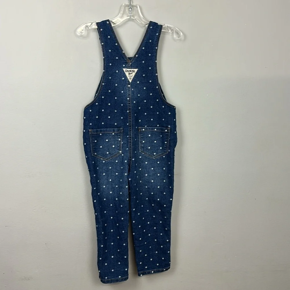 Oshkosh B’gosh Girls Polka Dot Overalls Sz 2T